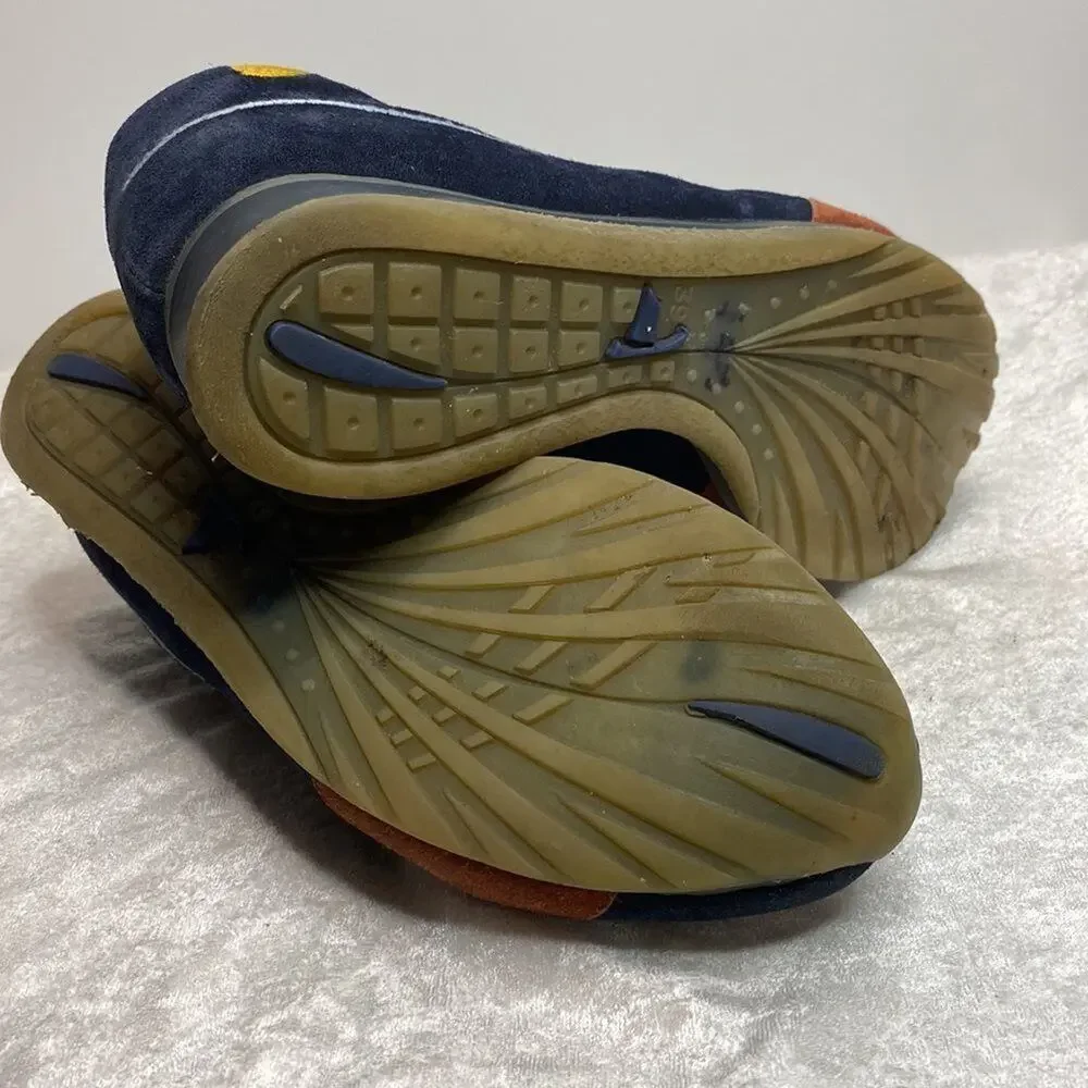 Murtosa Suede Leather Lace up Sneakers Shoe Navy Size 39